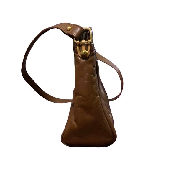 Vintage Etienne Aigner Leather Purse Handbag Brown Leather Strap Old School LOGO - Picture 3 of 11